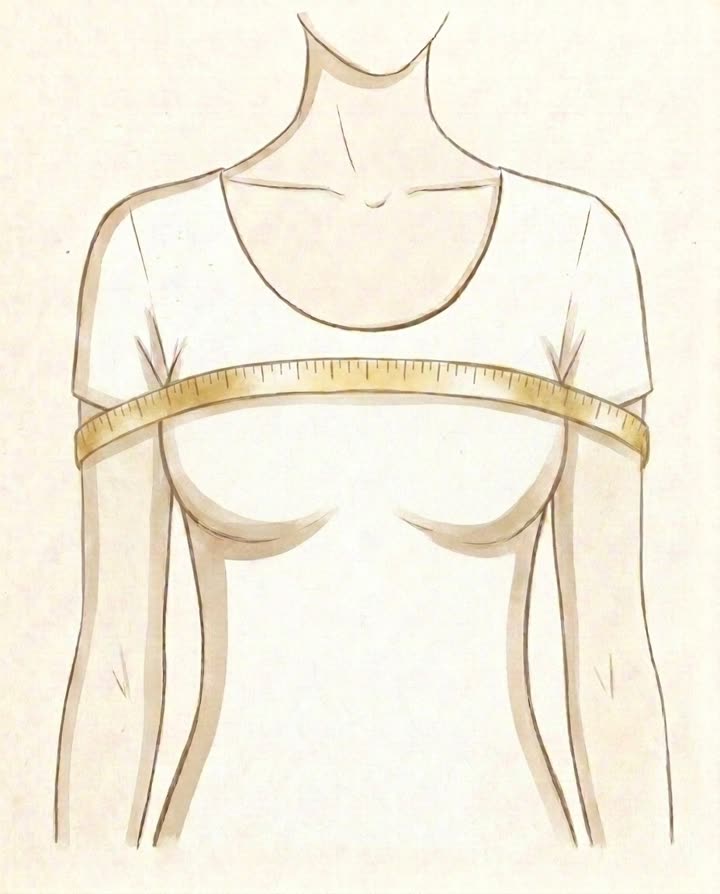 Illustration of a tape wrapped around the body and both upper arms together